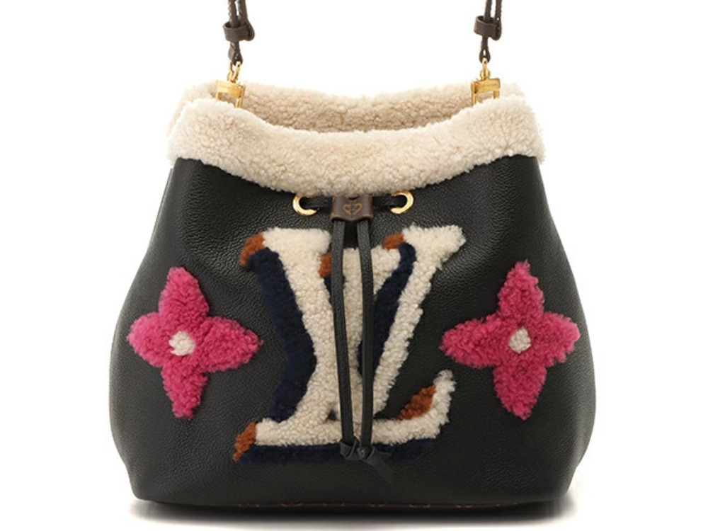 LOUIS VUITTON Neo Noe Mono Teddy Black White Pink